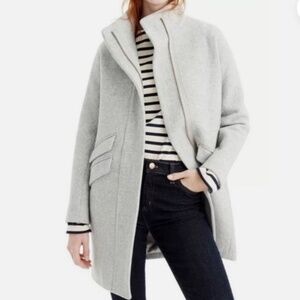 J.Crew Cocoon coat in Italian stadium-cloth wool blend SZ 2 LIKE NEW